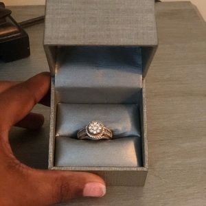 White Gold Engagement Ring Size 7